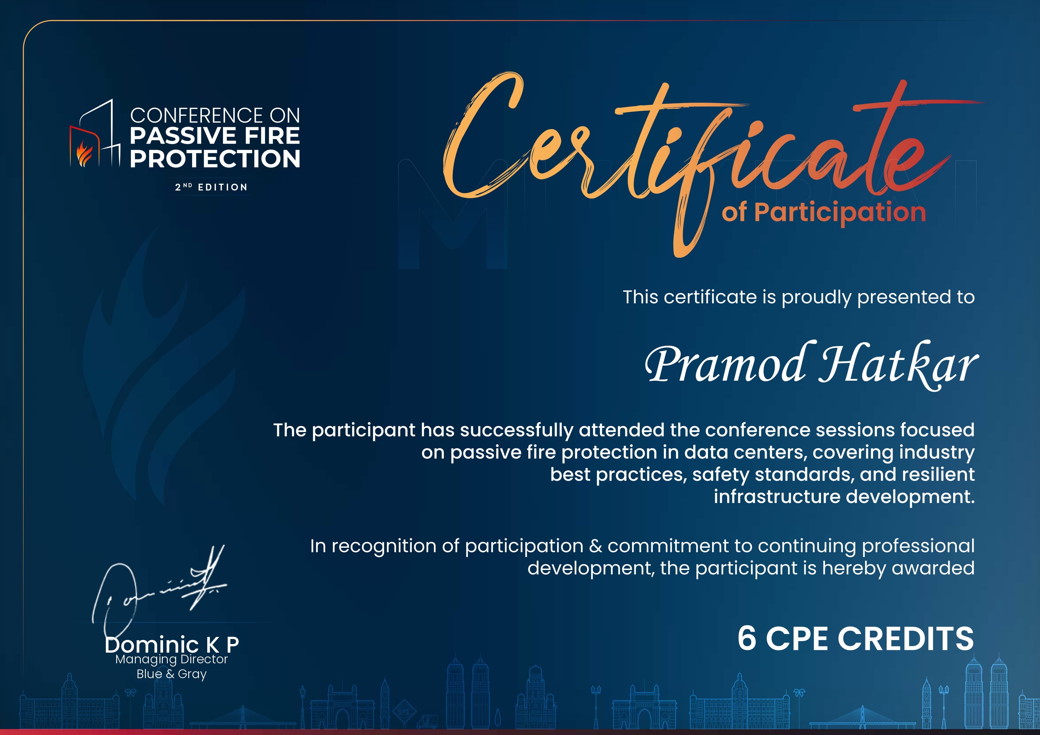 a certificate of recognition
